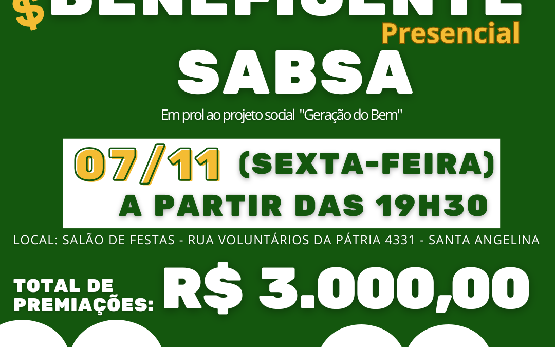 Bingo Beneficente SABSA