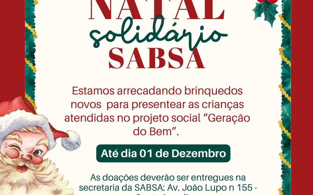 Campanha Natal Solidário SABSA