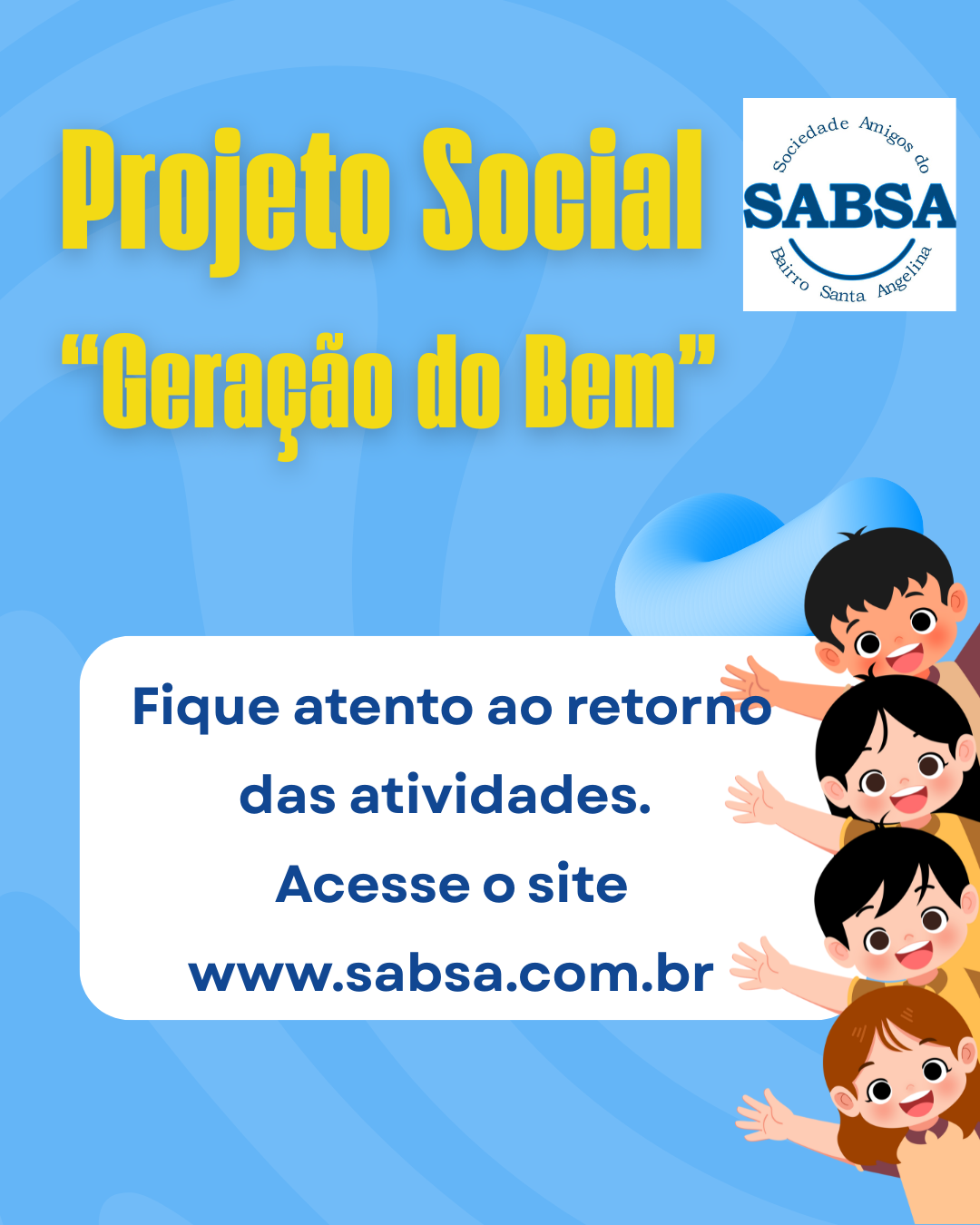Projeto Social “Geração do Bem” 2026